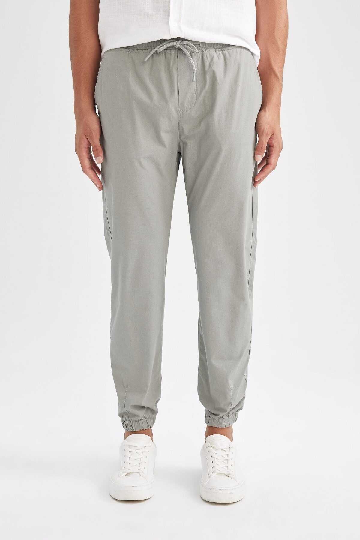 شلوار نخی الاستیک Leg Jogger D7782ax24au