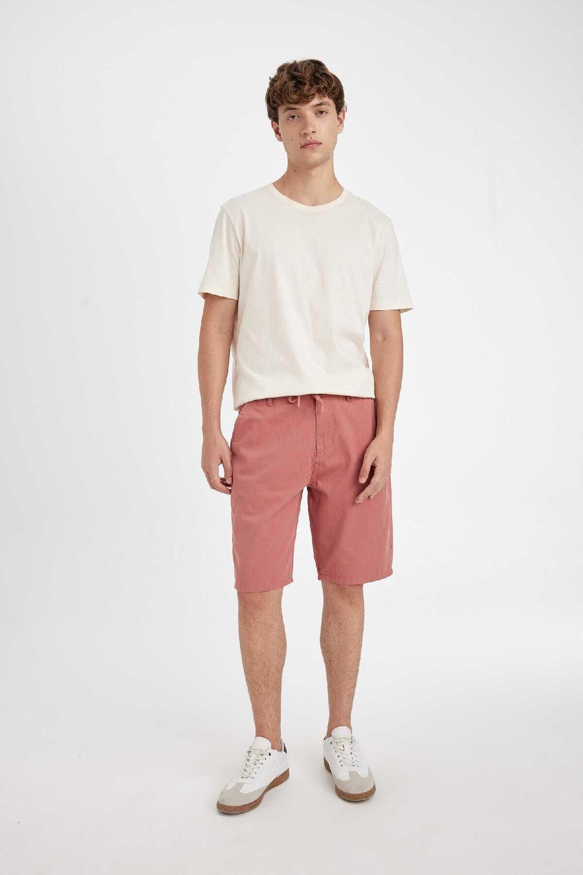 گاباردین برمودای پای راست منظم فیت