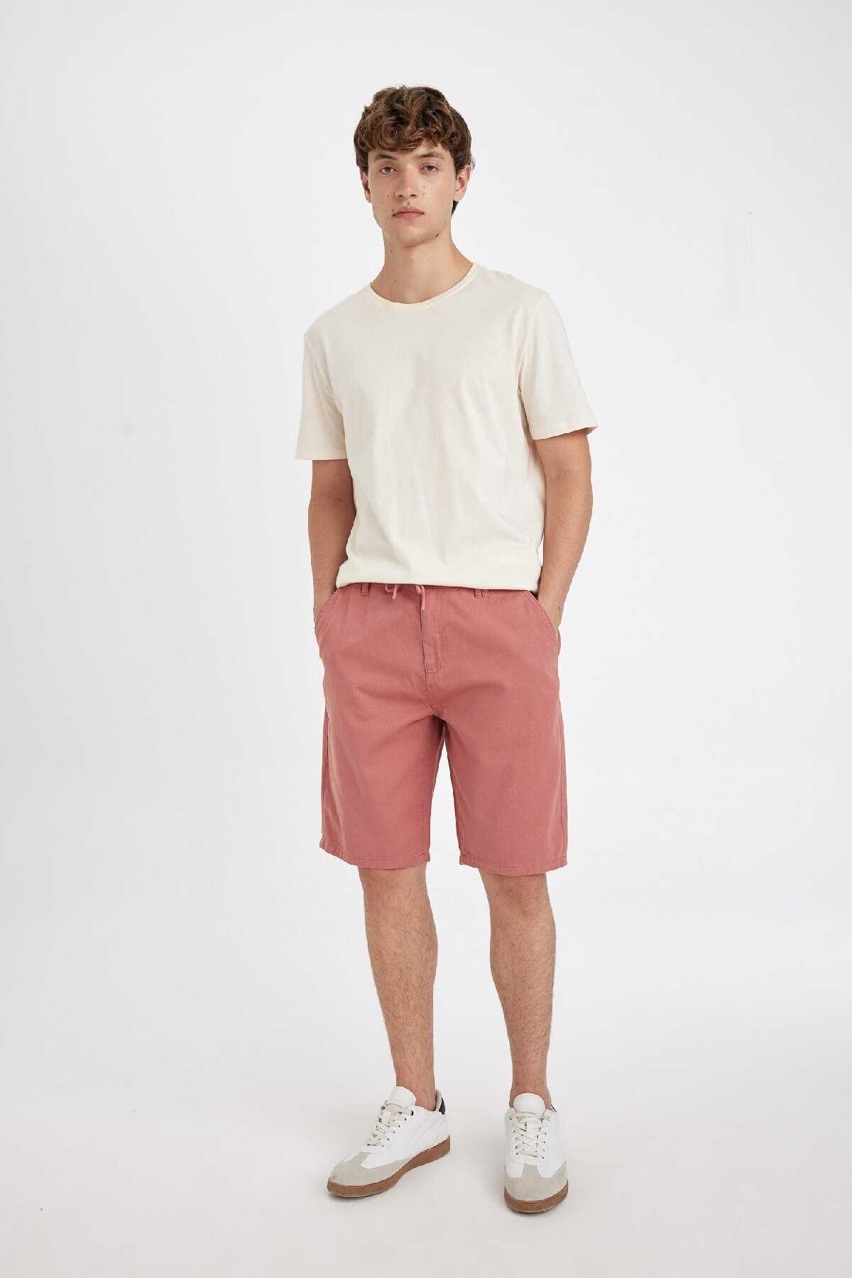 گاباردین برمودای پای راست منظم فیت