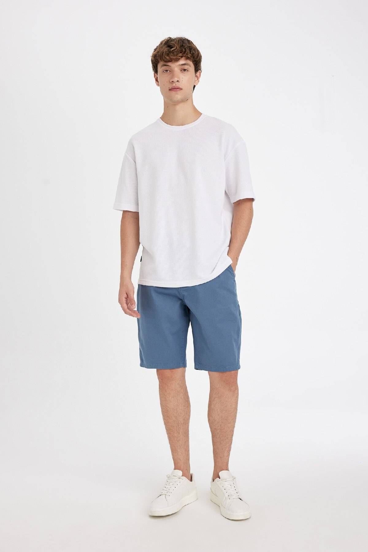 گاباردین برمودای پای راست منظم فیت