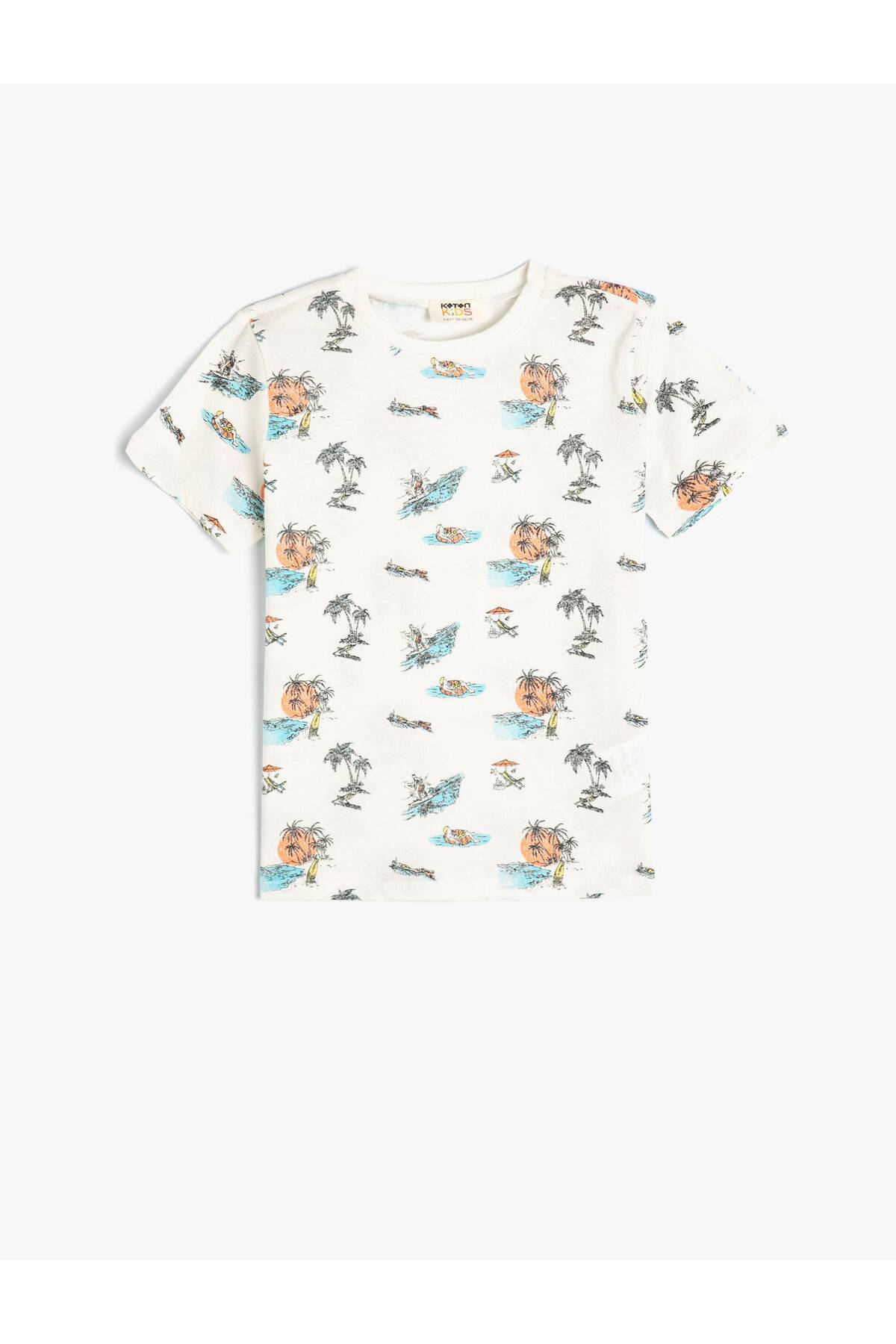 تیشرت سفید پسرانه - 4skb10303tk