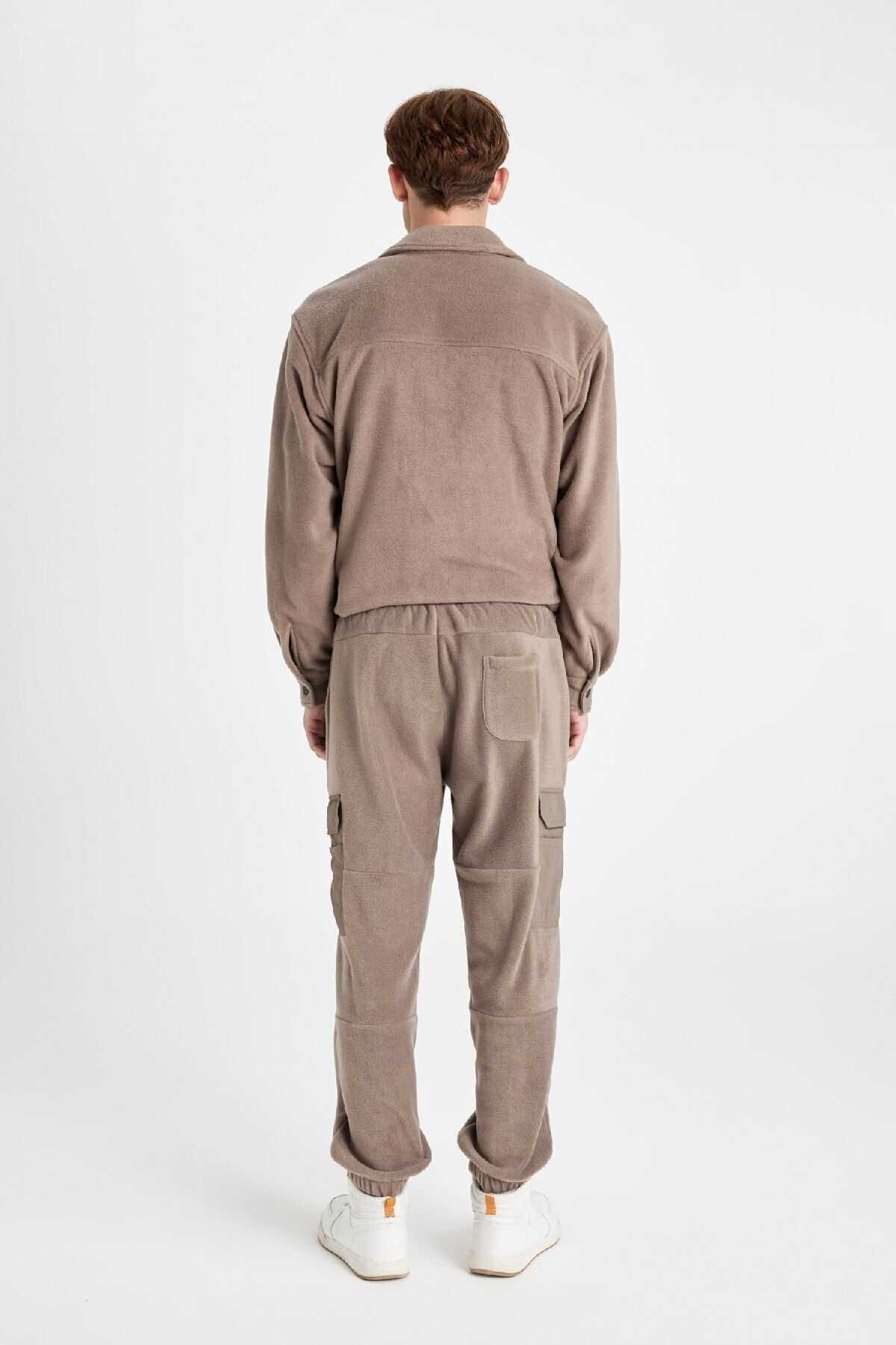 شلوار گرمکن معمولی فیت معمولی جیبی پشمی پشمی A7040ax24au