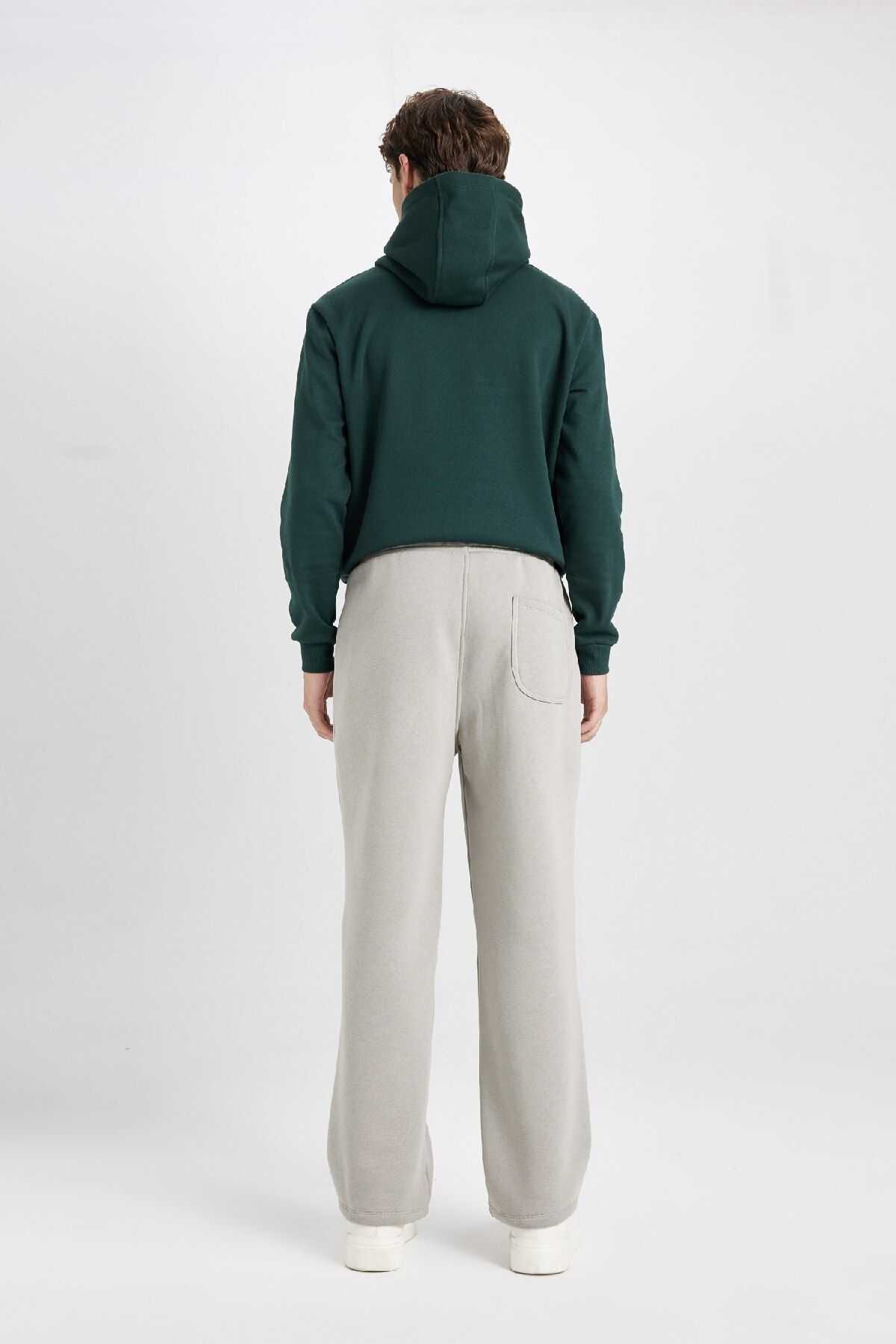 شلوار ورزشی ریلکس فیت سه جیبی ضخیم D8095ax24au