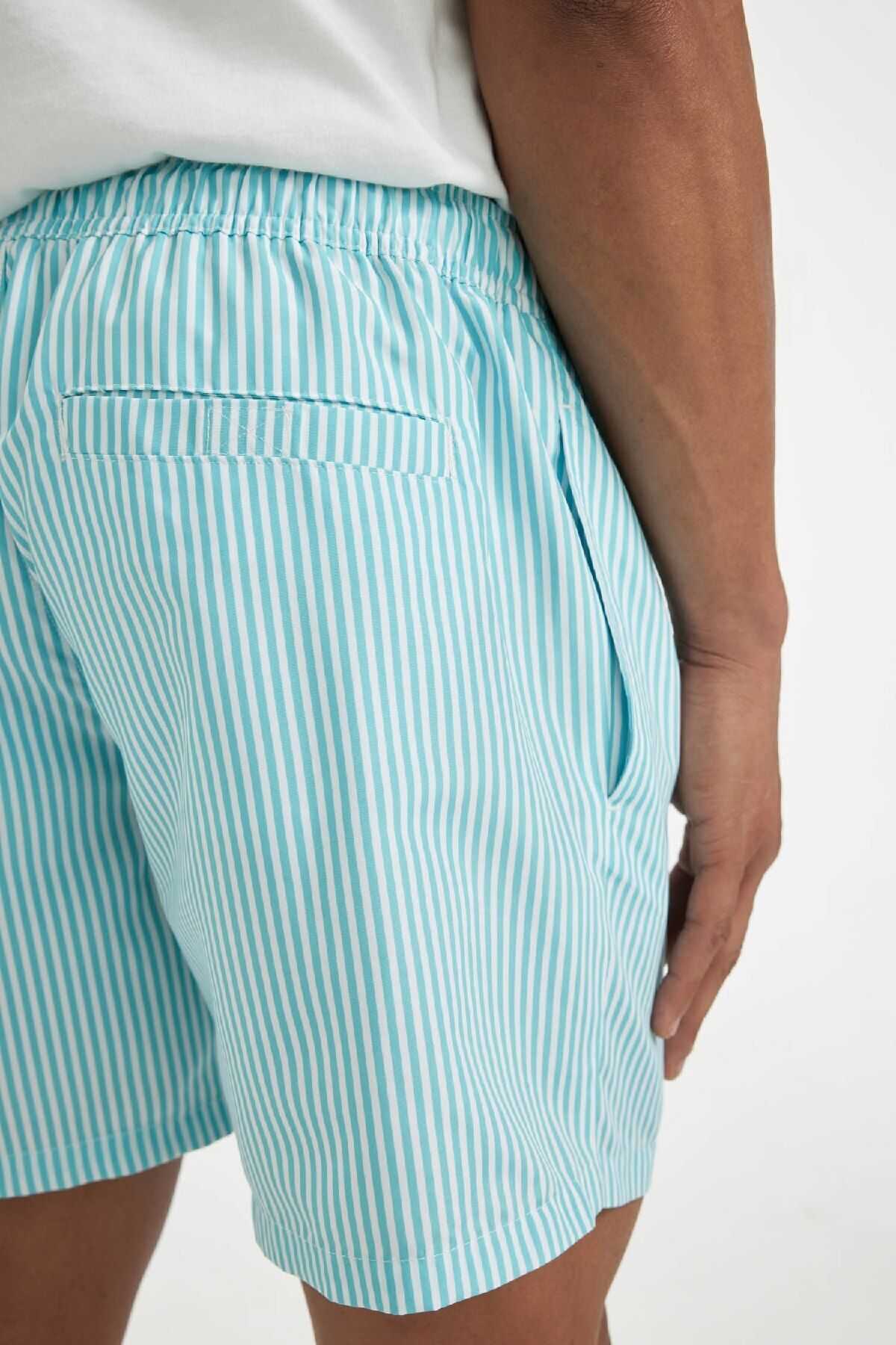 شورت شنا کوتاه با خط راه راه U0024az24hs