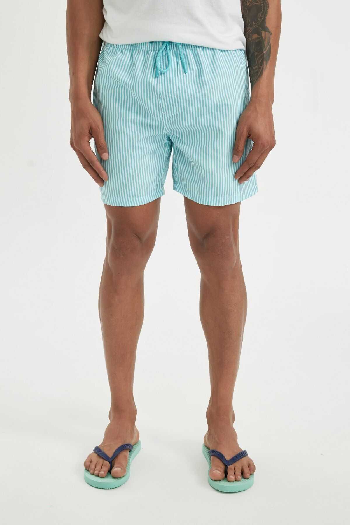 شورت شنا کوتاه با خط راه راه U0024az24hs