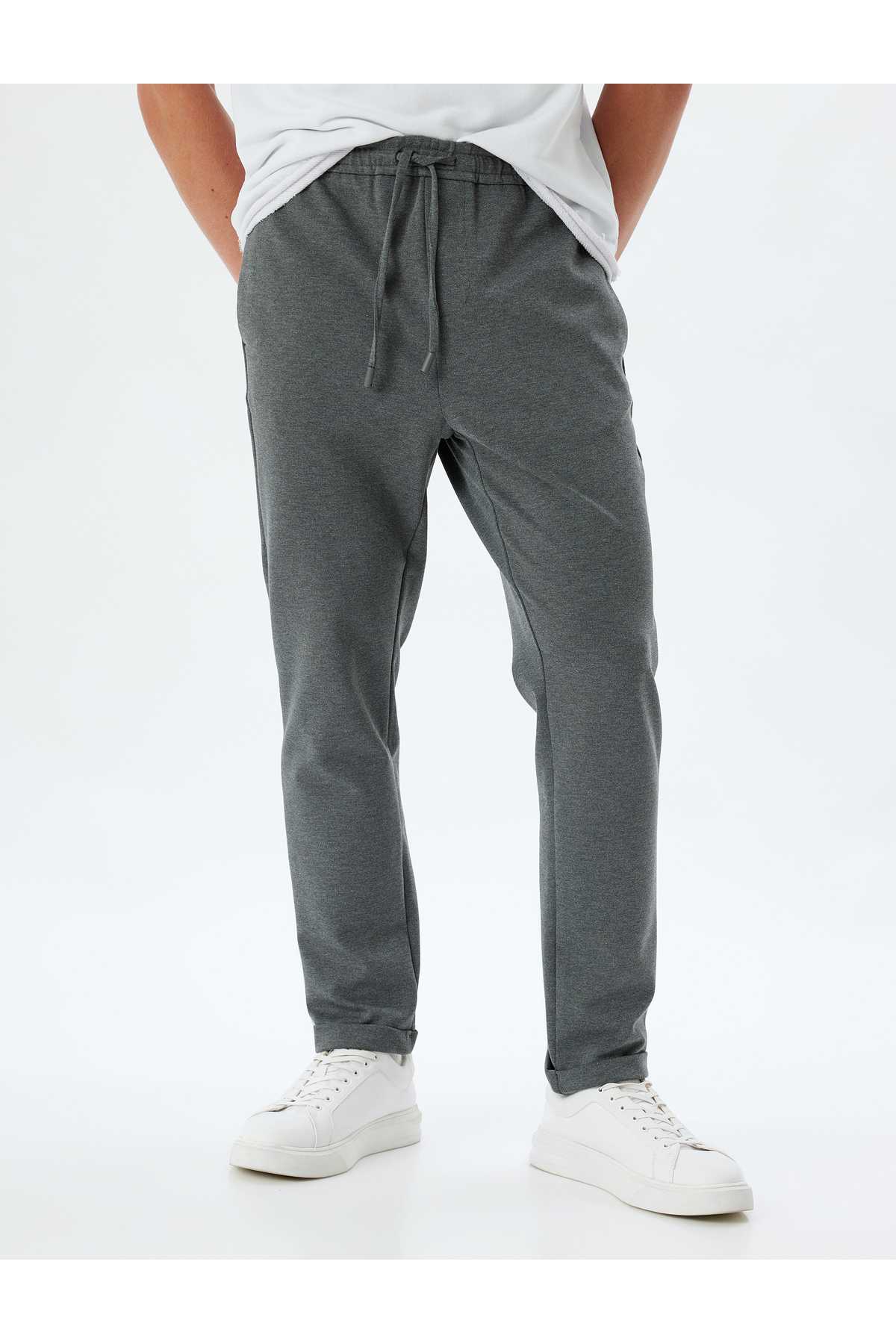 شلوار کمری توری با جزئیات جیب