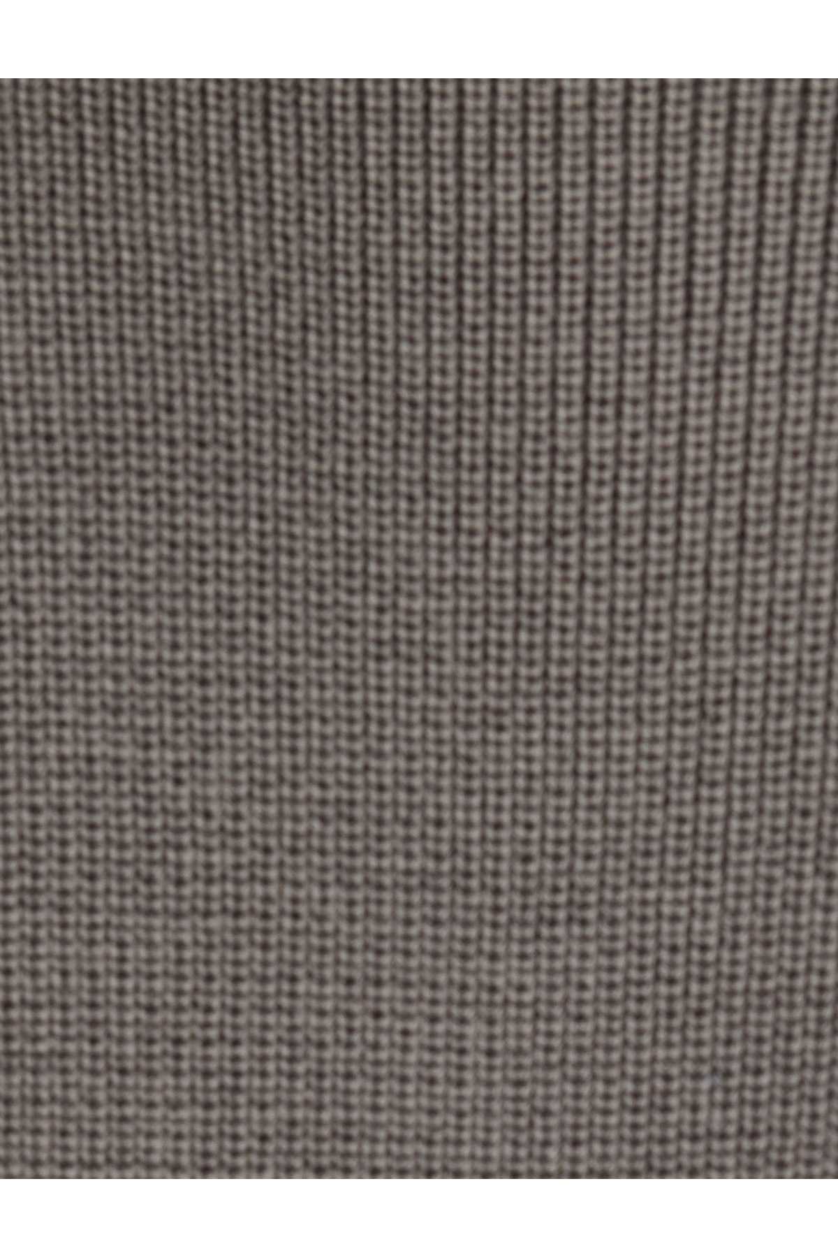 ژاکت بافتنی ترکیبی پشمی یقه آستین بلند