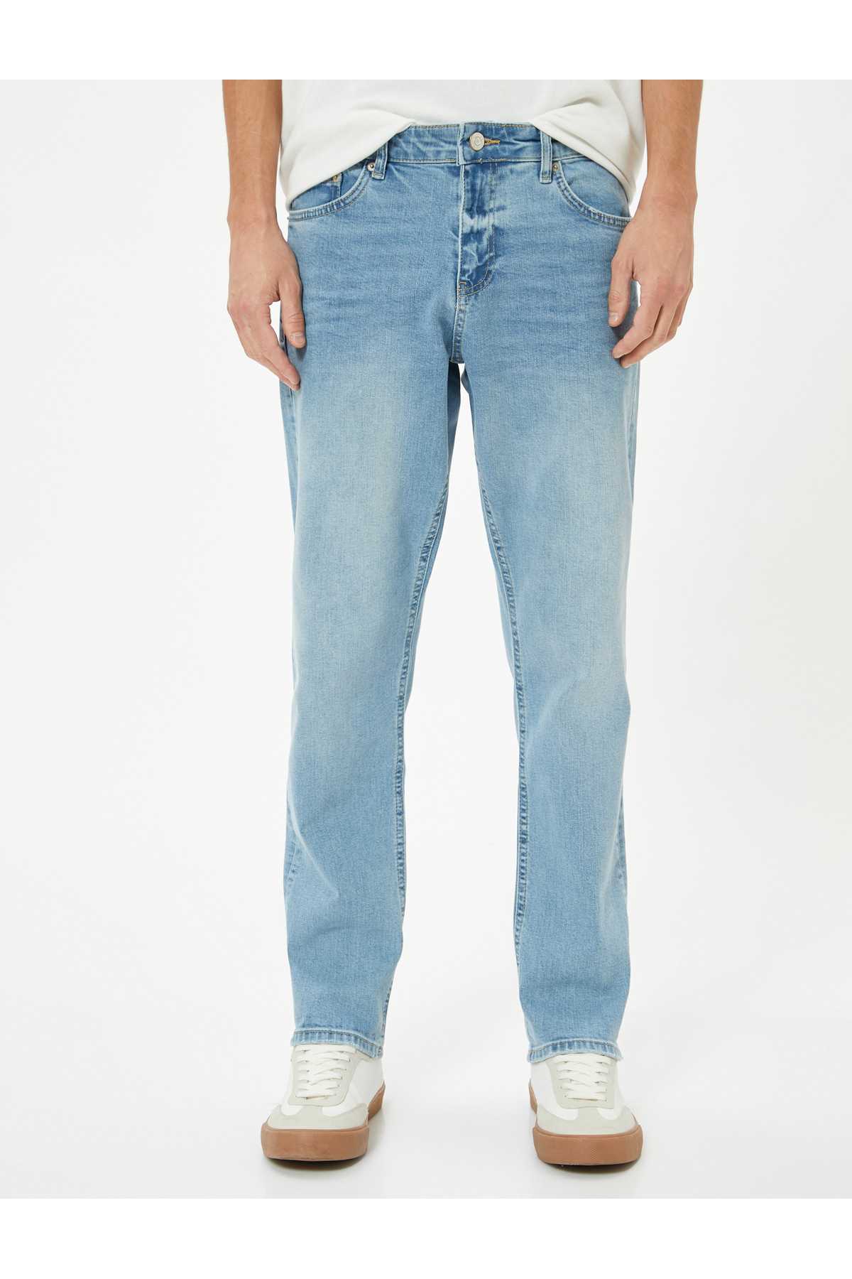 شلوار جین نخی استاندارد کمر راست - Mark Jean