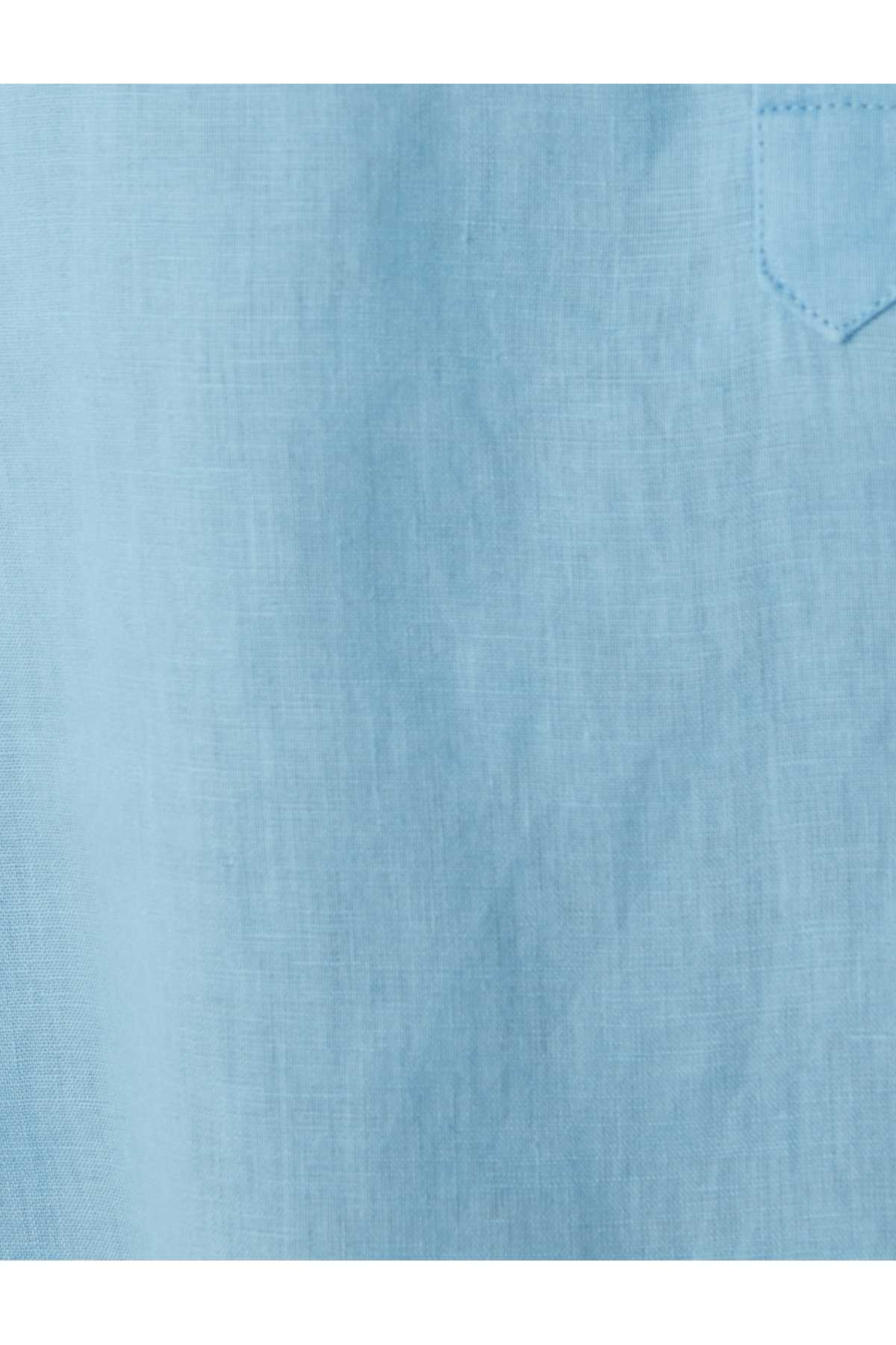 دکمه آستین بلند پیراهن کتان رایگان