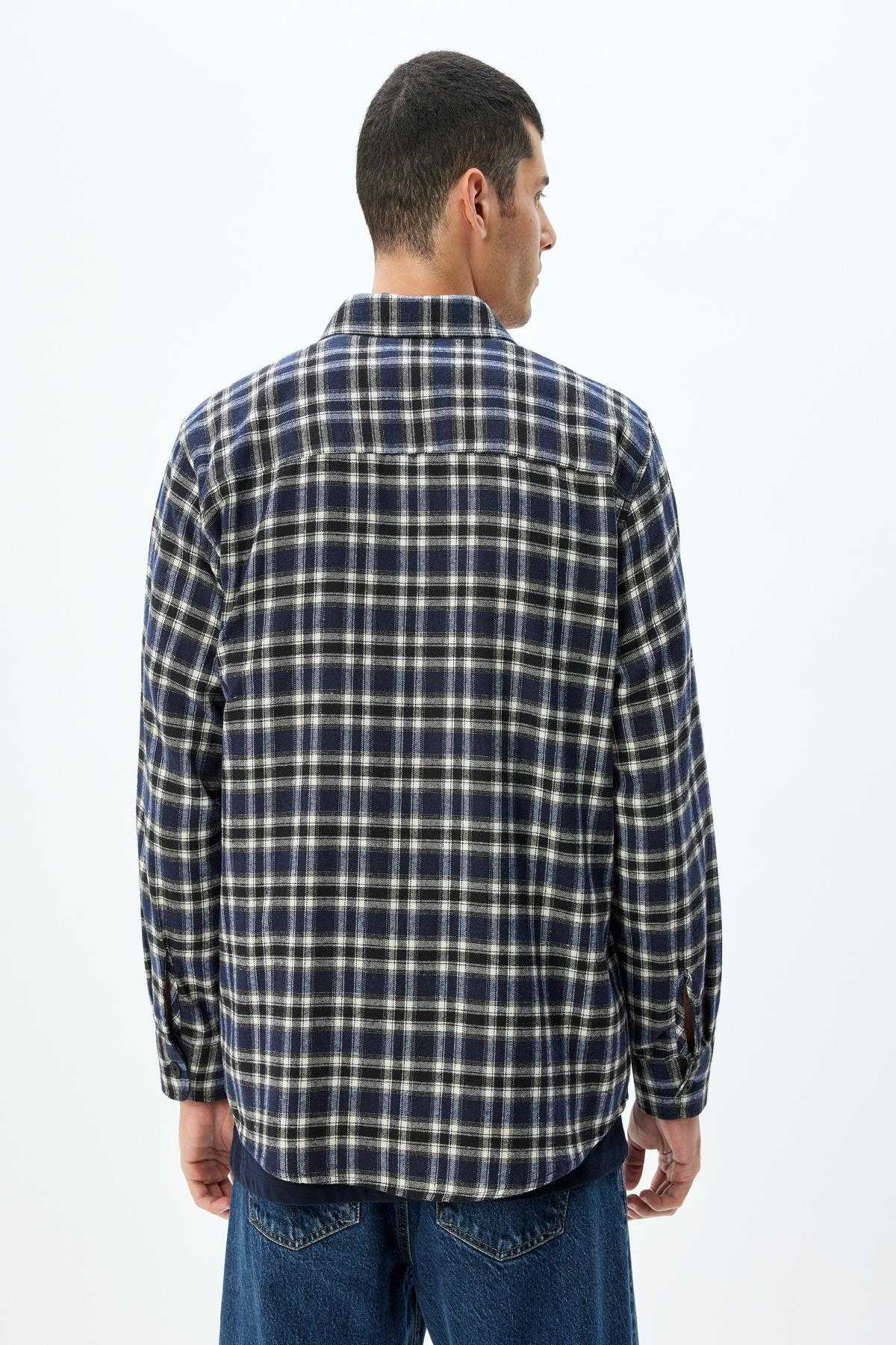 مخلوط پنبه دقیق موبایل با پیراهن بلند با درب آستین بلند