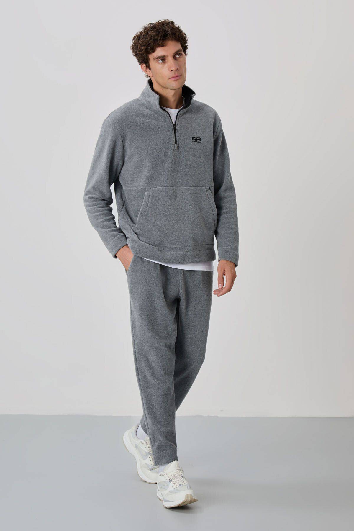 لباس ورزشی مردانه Carol Black Fleece - 85226