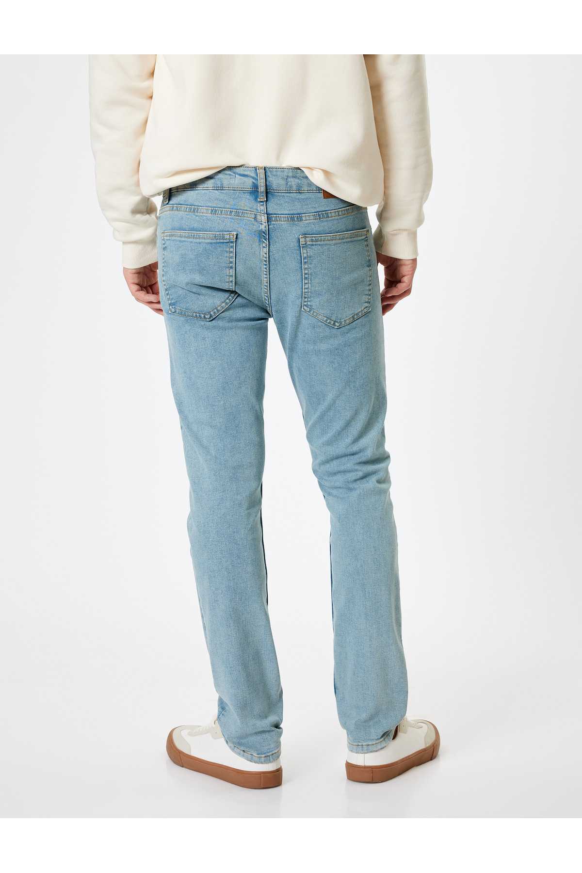 شلوار جین باریک دکمه دار استاندارد - براد جین