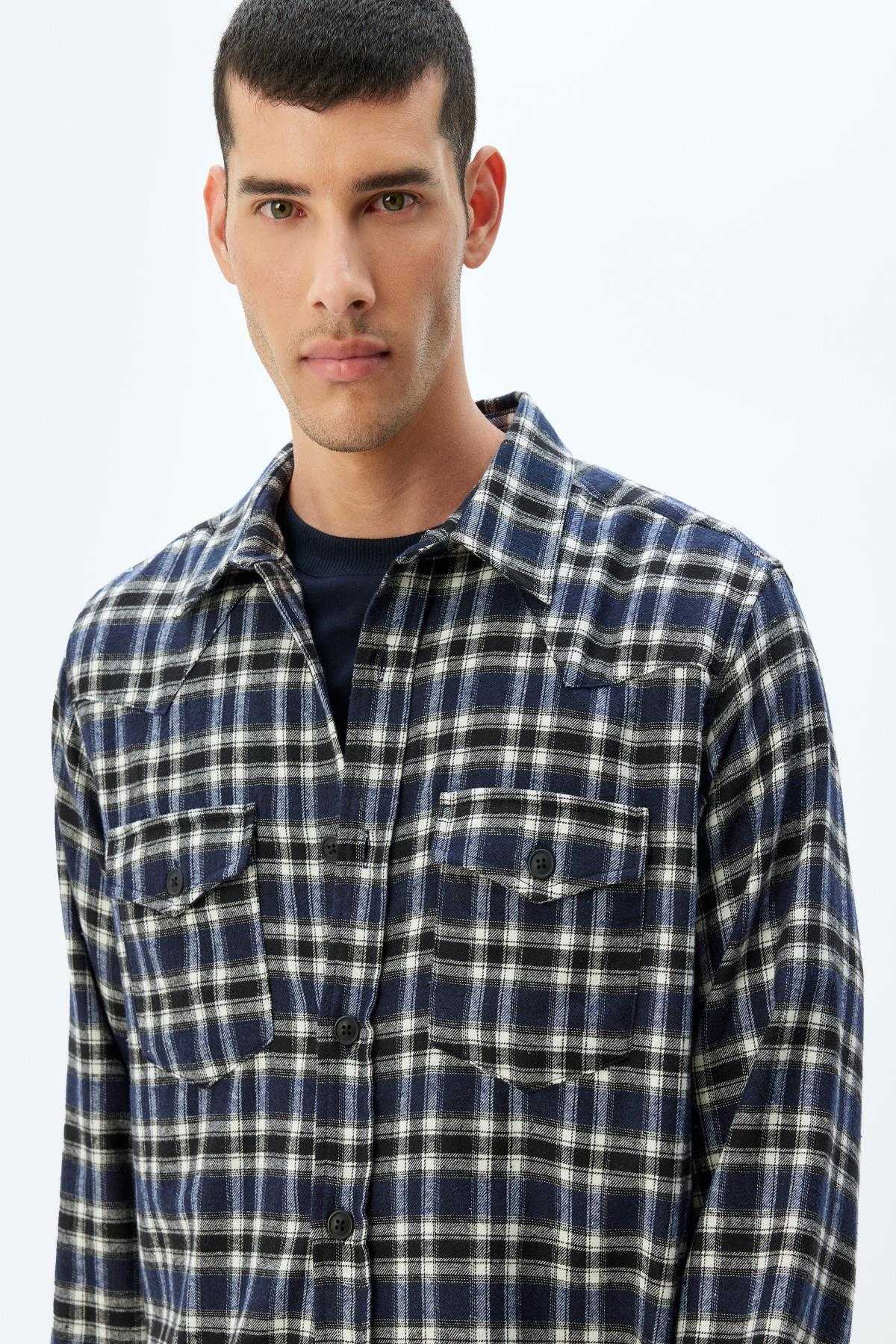 مخلوط پنبه دقیق موبایل با پیراهن بلند با درب آستین بلند