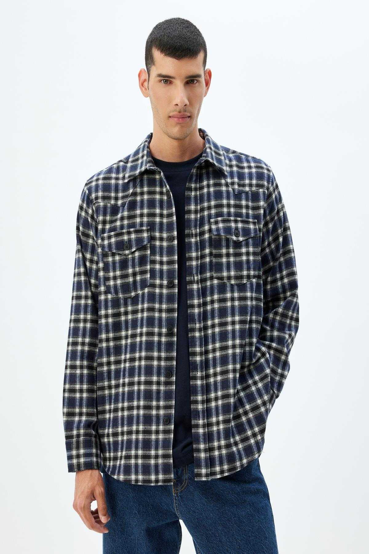 مخلوط پنبه دقیق موبایل با پیراهن بلند با درب آستین بلند