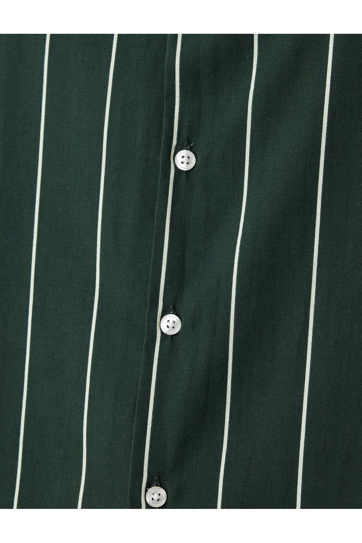 پیراهن آستین کوتاه نخی یقه رو به پایین