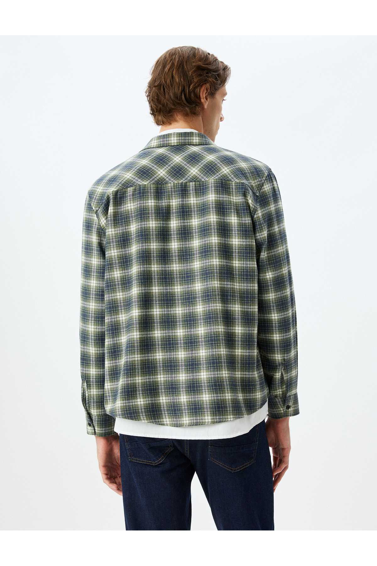 پیراهن آستین بلند نخی ترکیبی از جنس الوار جک