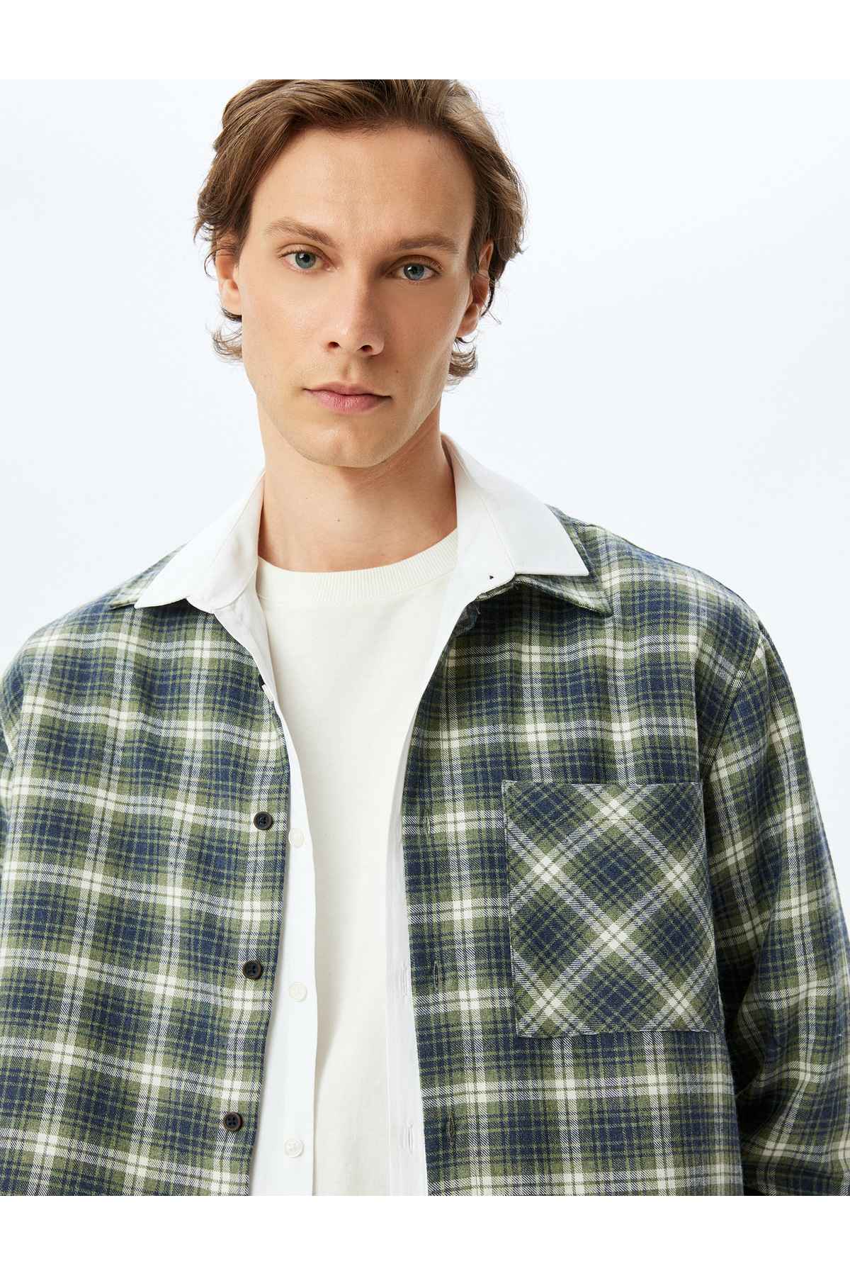 پیراهن آستین بلند نخی ترکیبی از جنس الوار جک