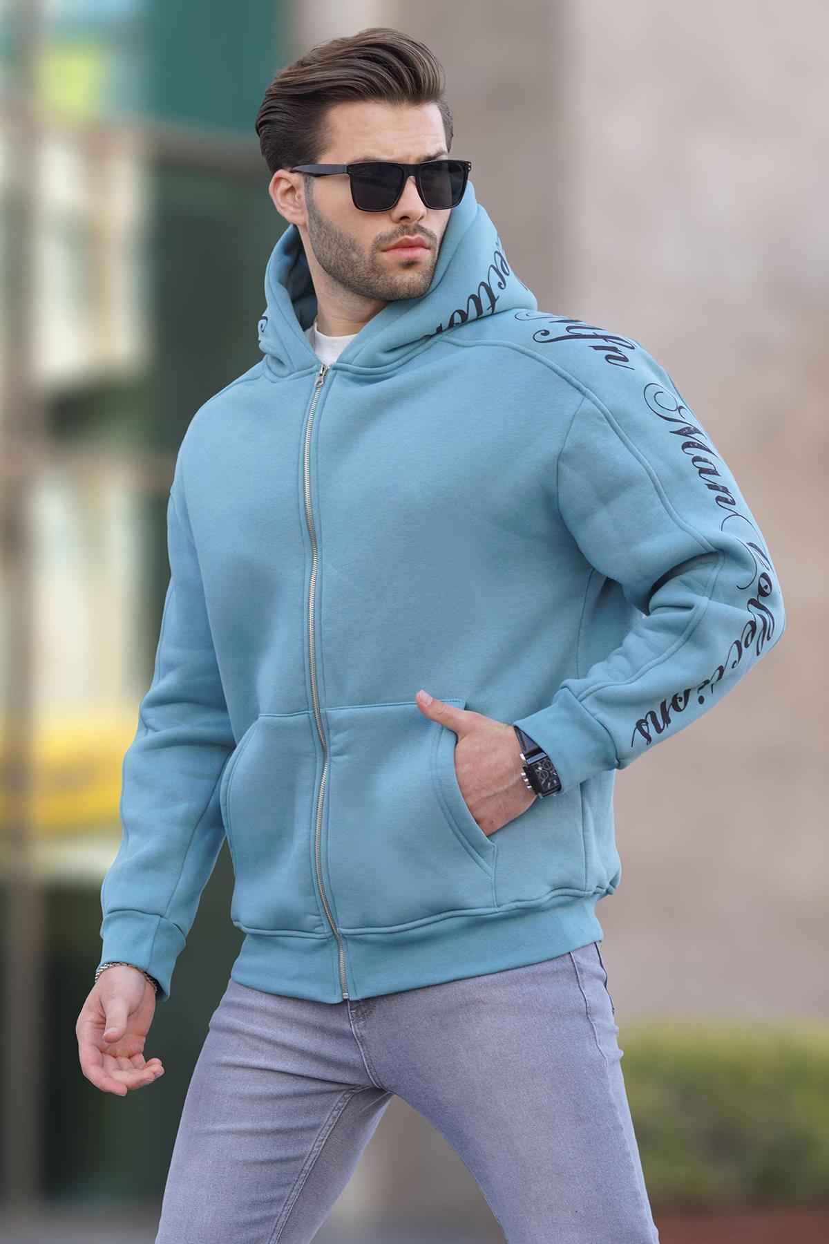 ژاکت مردانه رزگلد چاپ قهوه ای تلخ