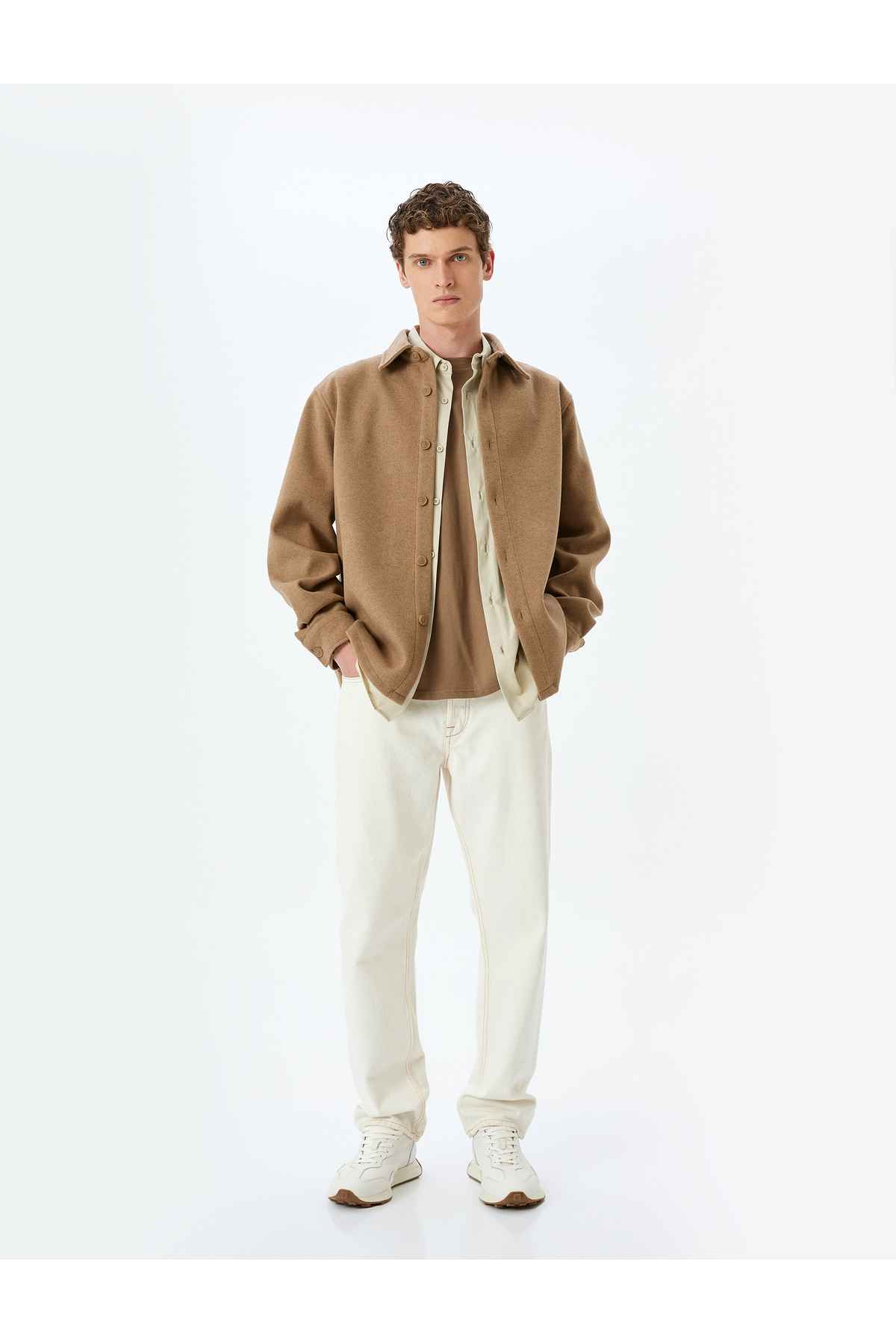 پیراهن آستین بلند ویسکوز ترکیبی