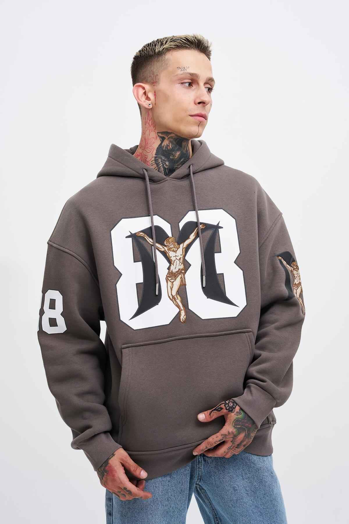 سویشرت مردانه 88 عیسی چاپ سایز بزرگ اکرو