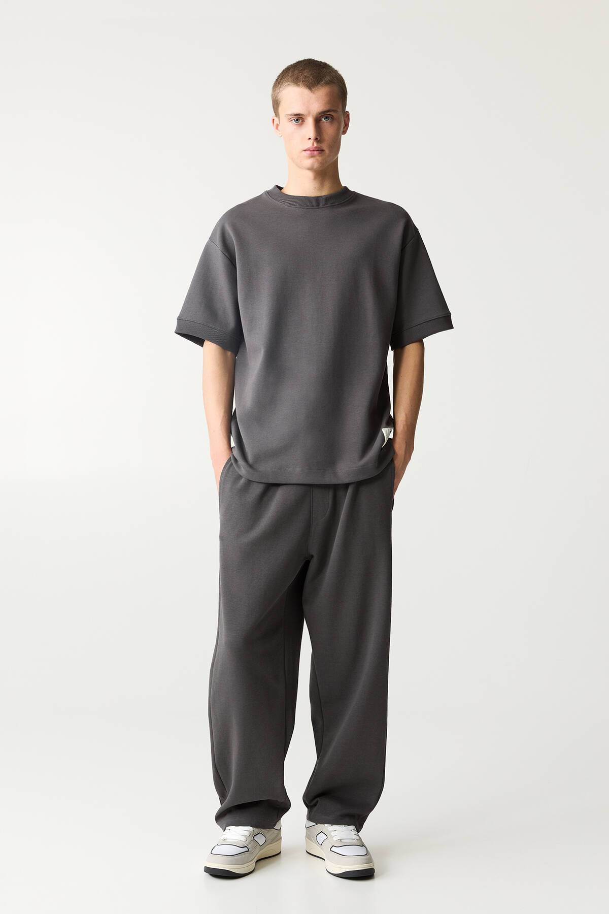 شلوار گرمکن پارچه ای اینترلاک