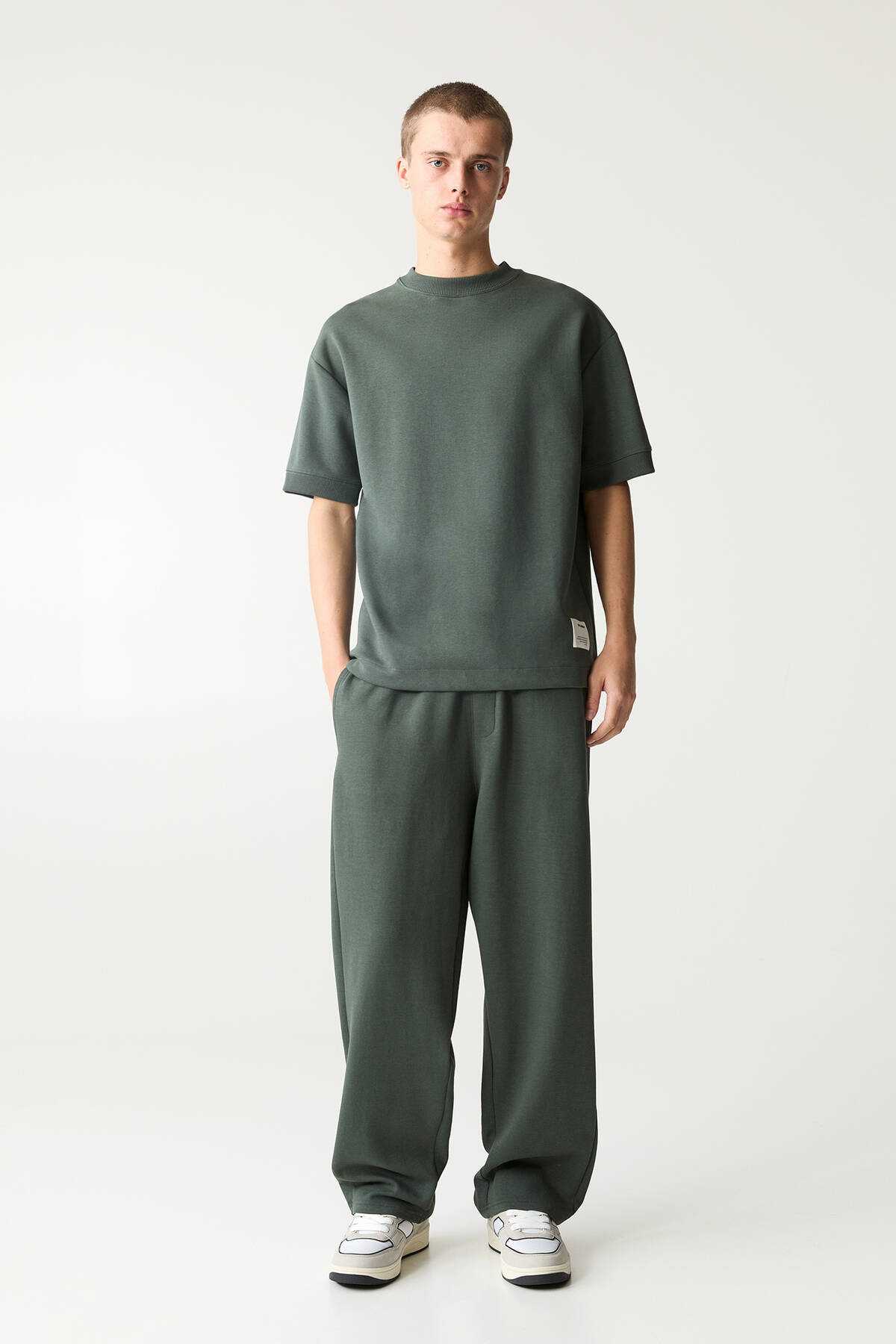 شلوار گرمکن پارچه ای اینترلاک