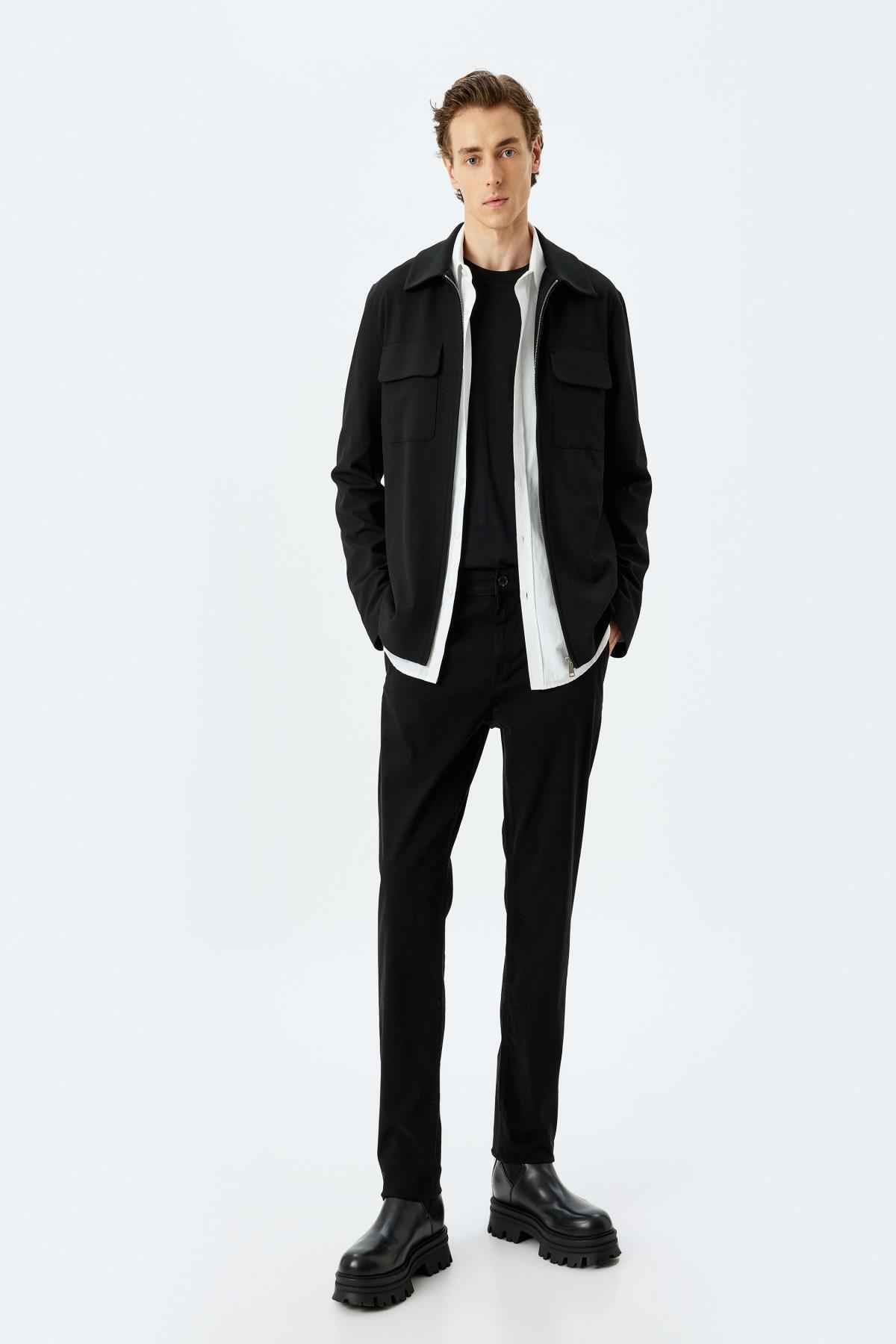 شلوار گاباردین نخی باریک