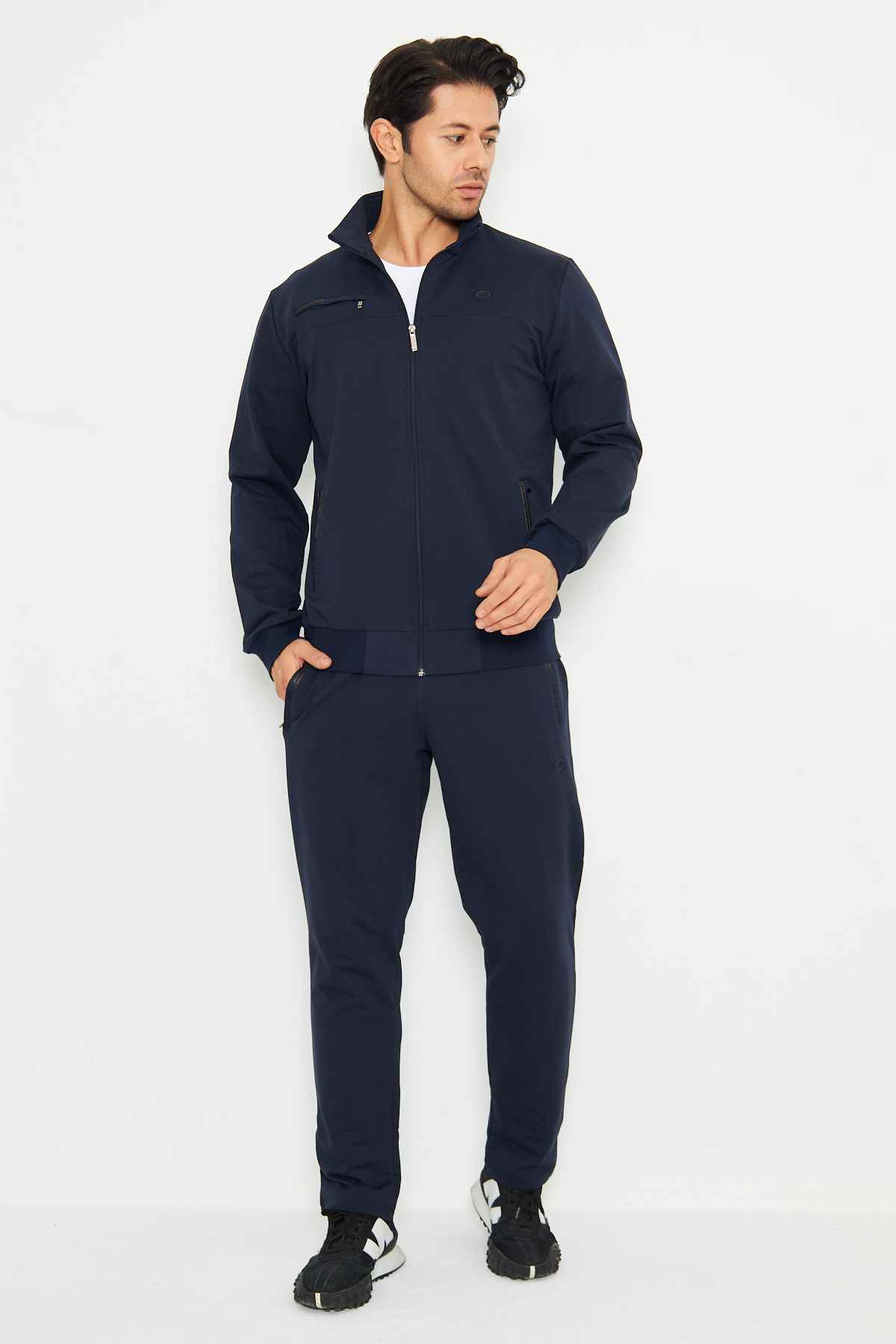 ست لباس ورزشی مردانه پارچه نخی FM19102