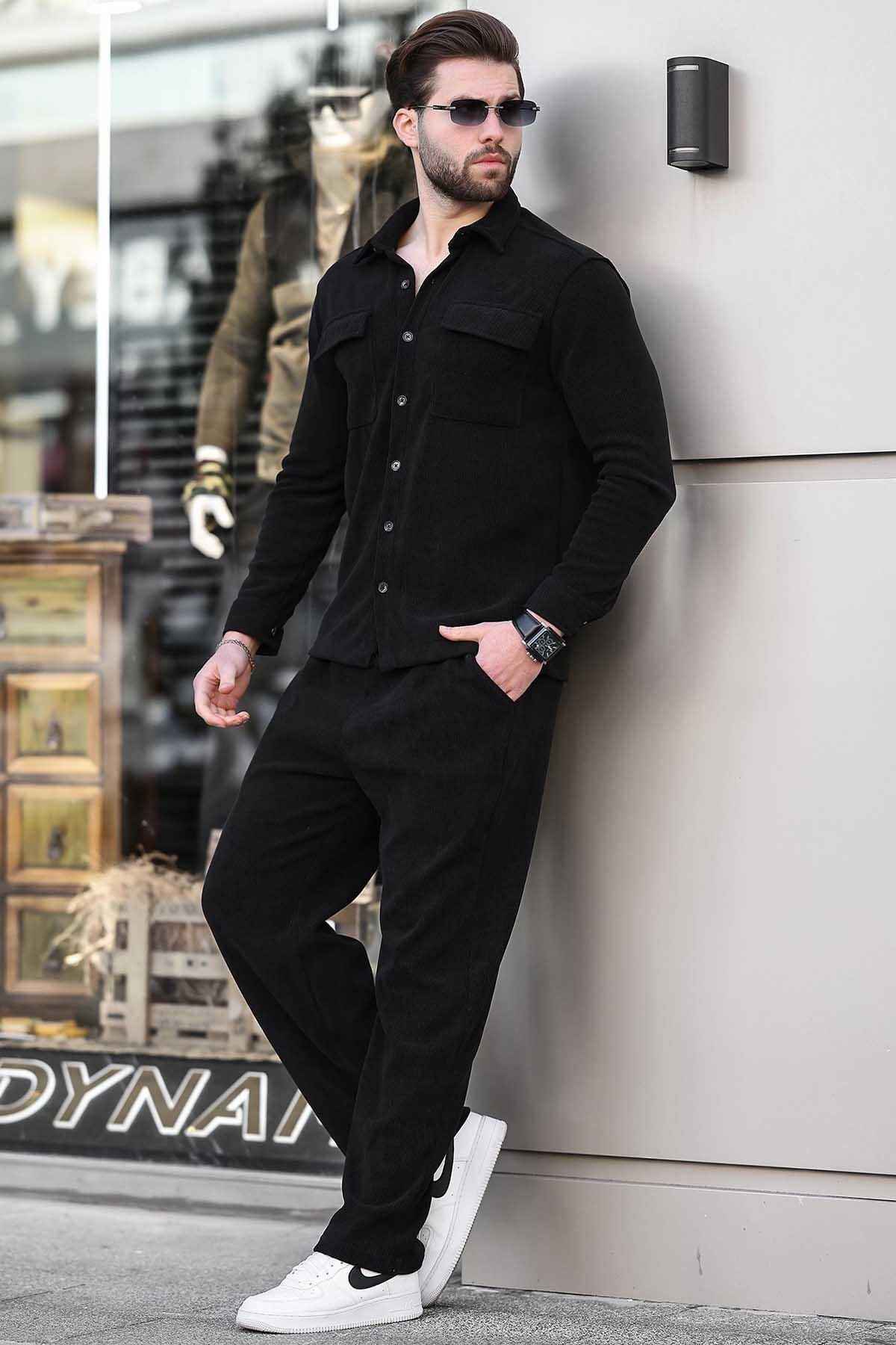 مجموعه پیراهن مردان مخملی شتر