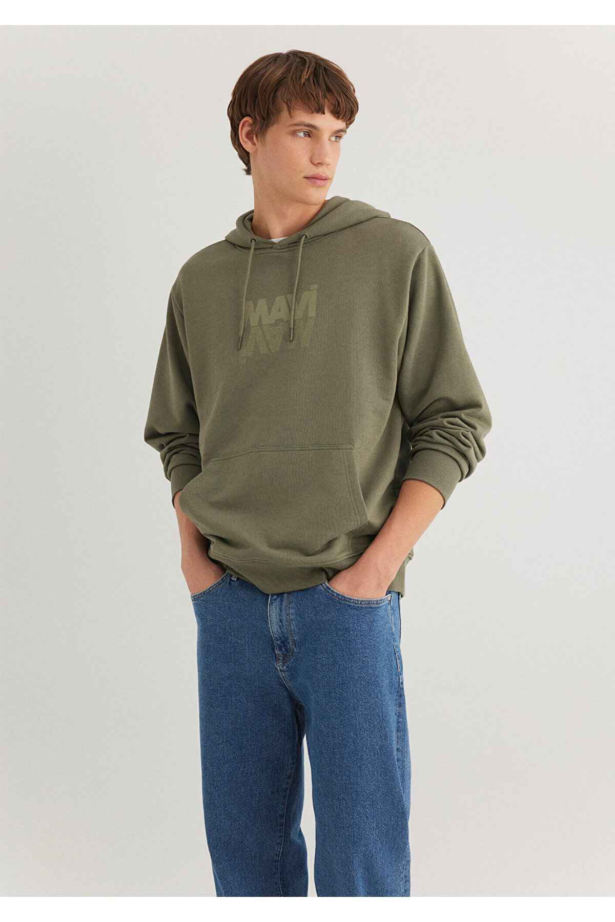 سویشرت خاکستری با لوگو -70098