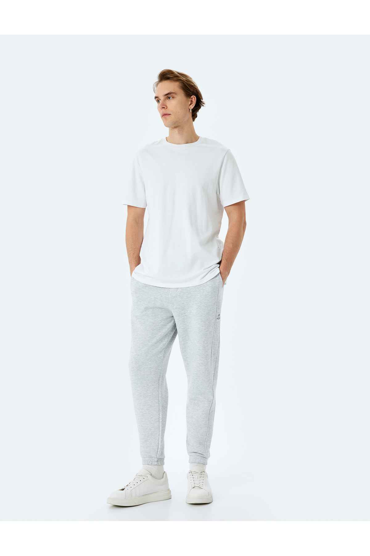 شلوار دوخت جیبی پنبه ای با دوخت کشدار