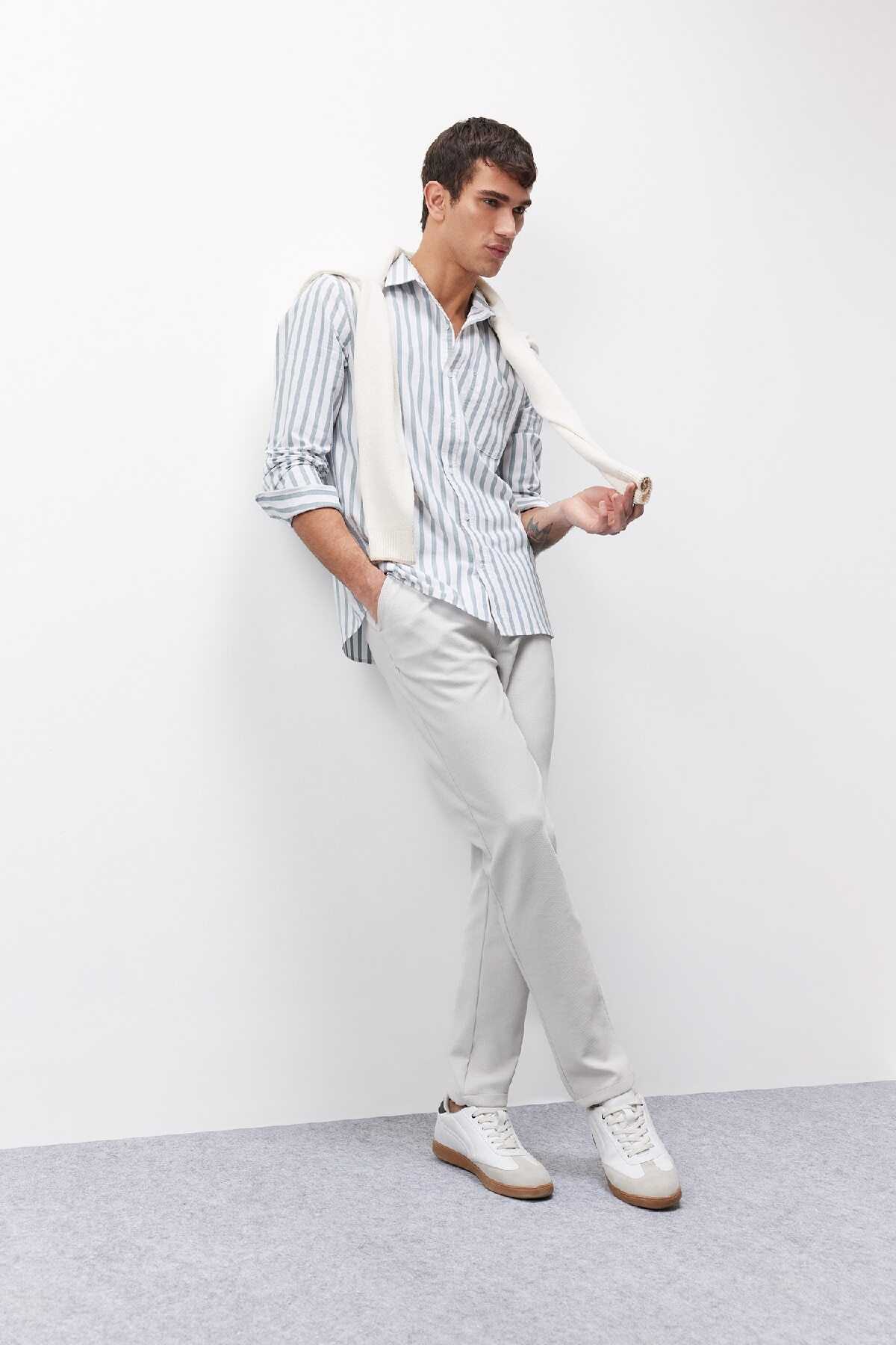 شلوار جوگر پایه بند کمر راست جیب راست C6022ax25sp