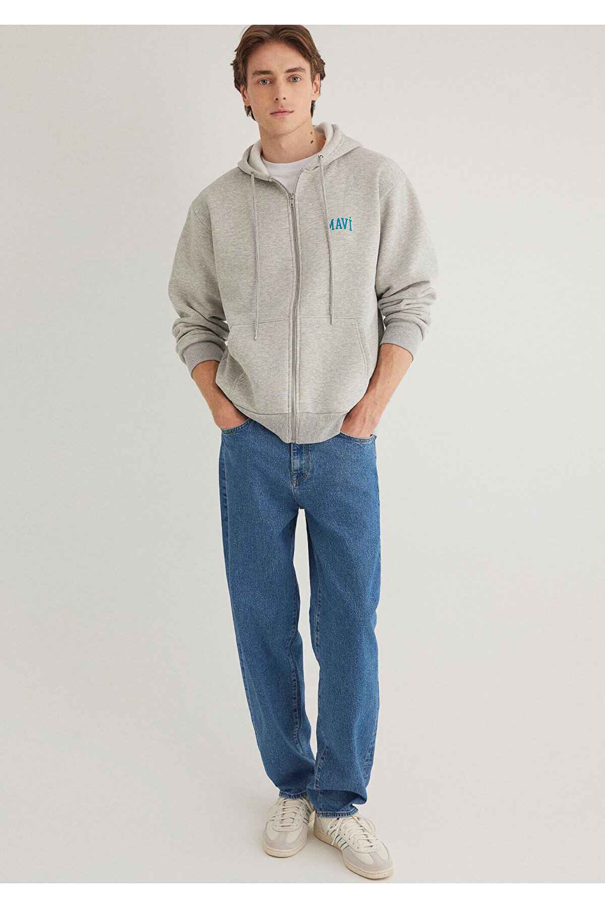 سویشرت سبز کلاهدار با لوگو -71874