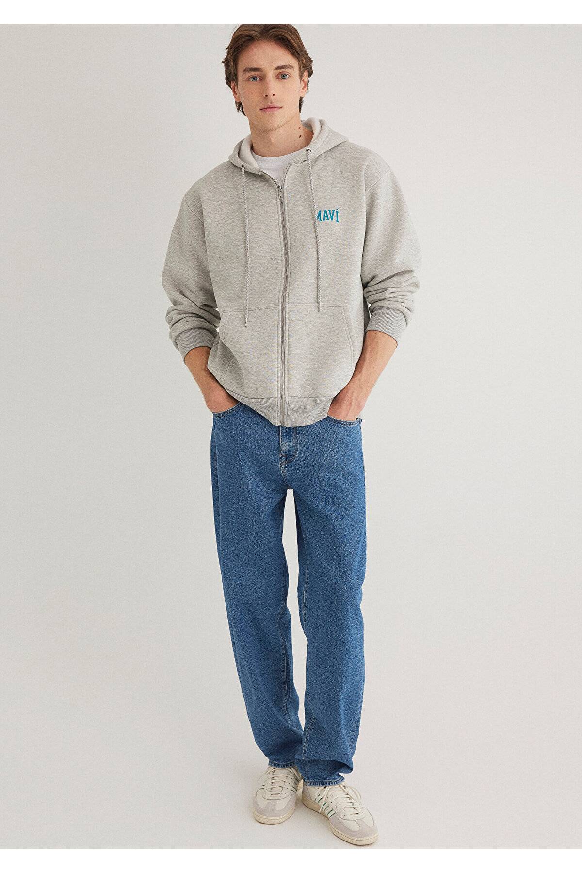 سویشرت سبز کلاهدار با لوگو -71874