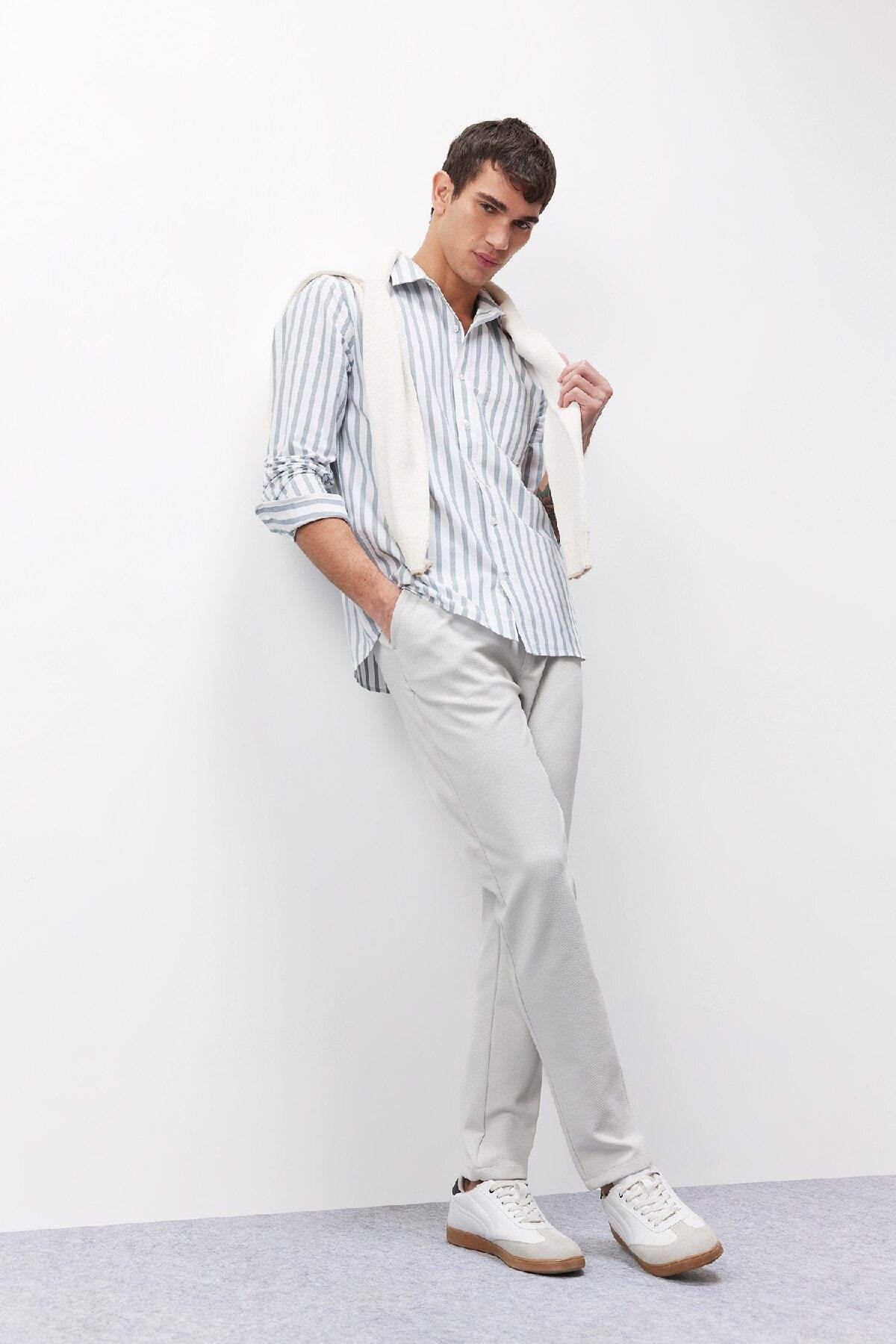 شلوار جوگر پایه بند کمر راست جیب راست C6022ax25sp