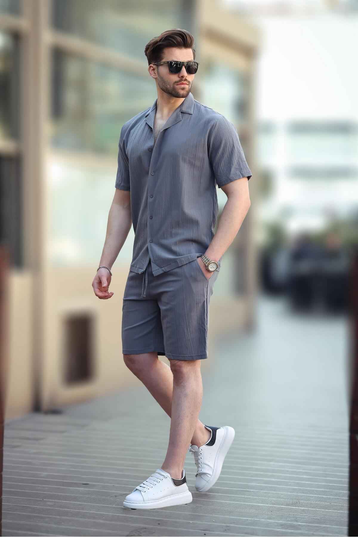 ست شلوارک مردانه مشکی