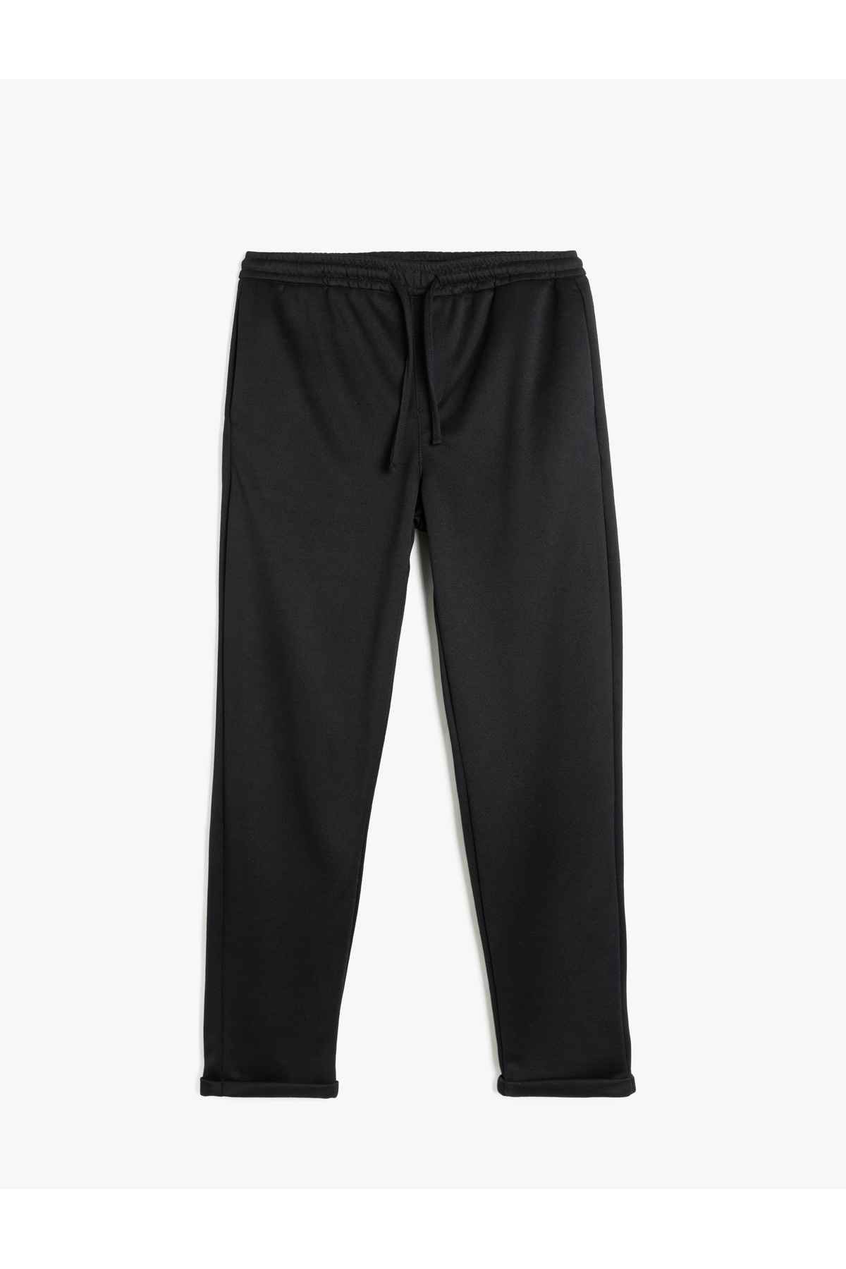 شلوار گرمکن معمولی کمر باریک ویسکوز ترکیبی با کمر بسته شده