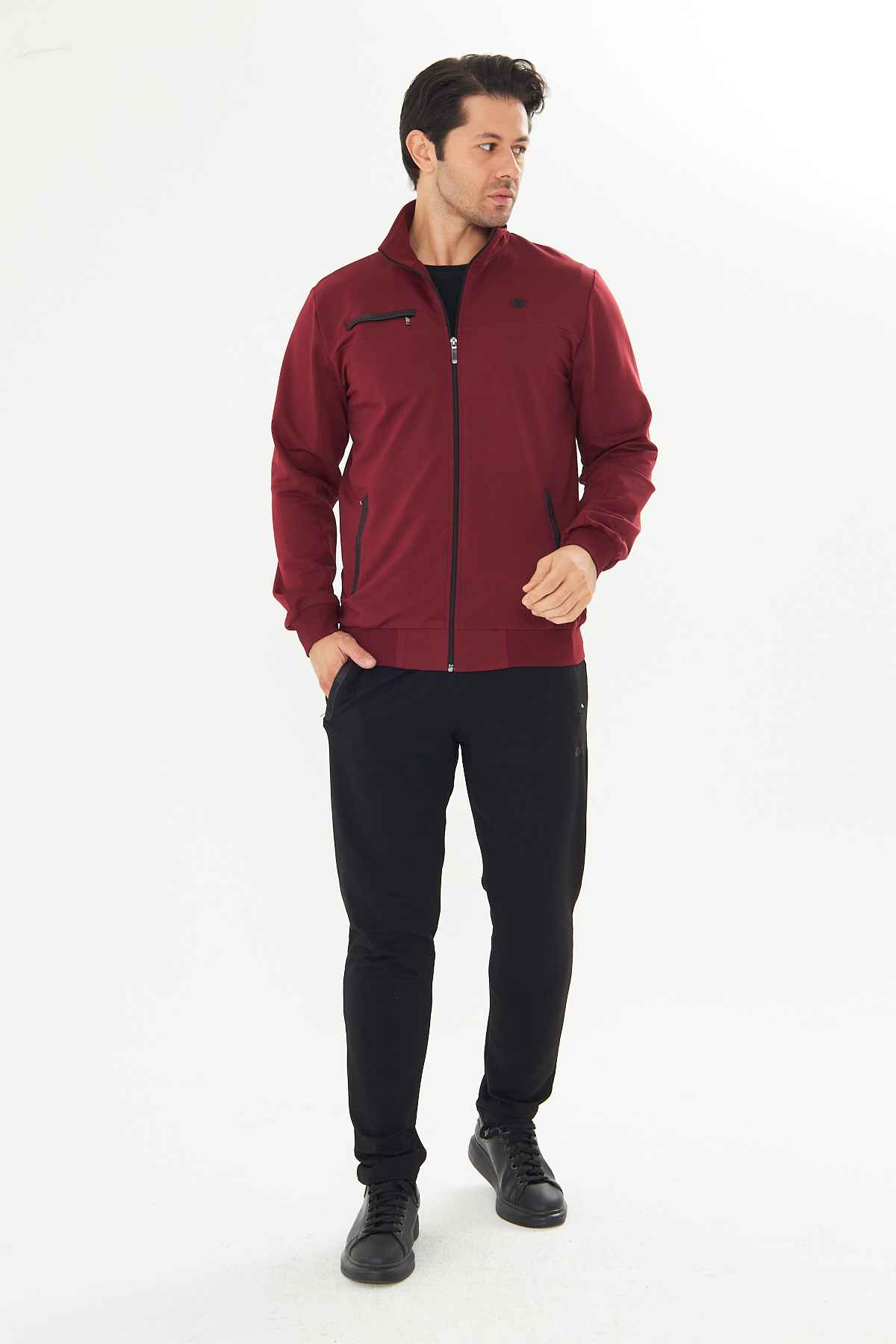 ست لباس ورزشی مردانه پارچه نخی FM19102