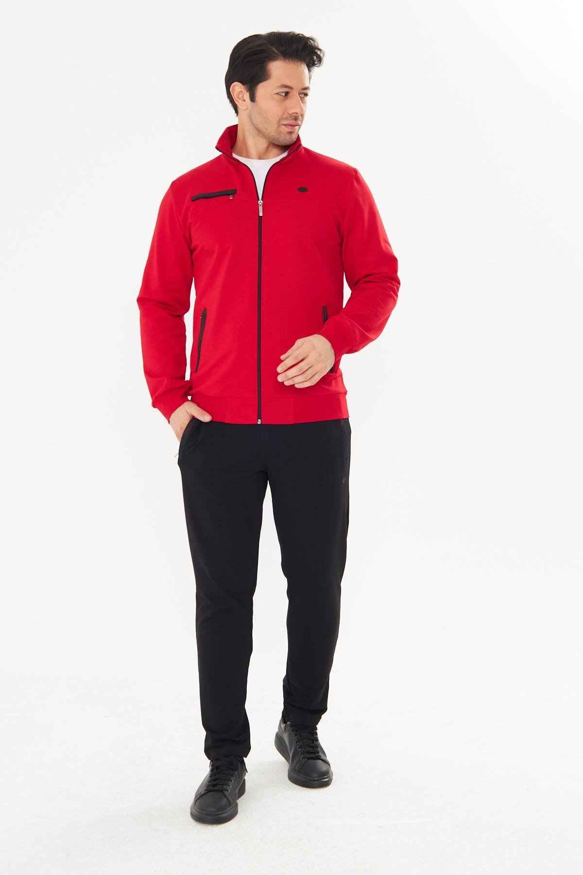 ست لباس ورزشی مردانه پارچه نخی FM19102