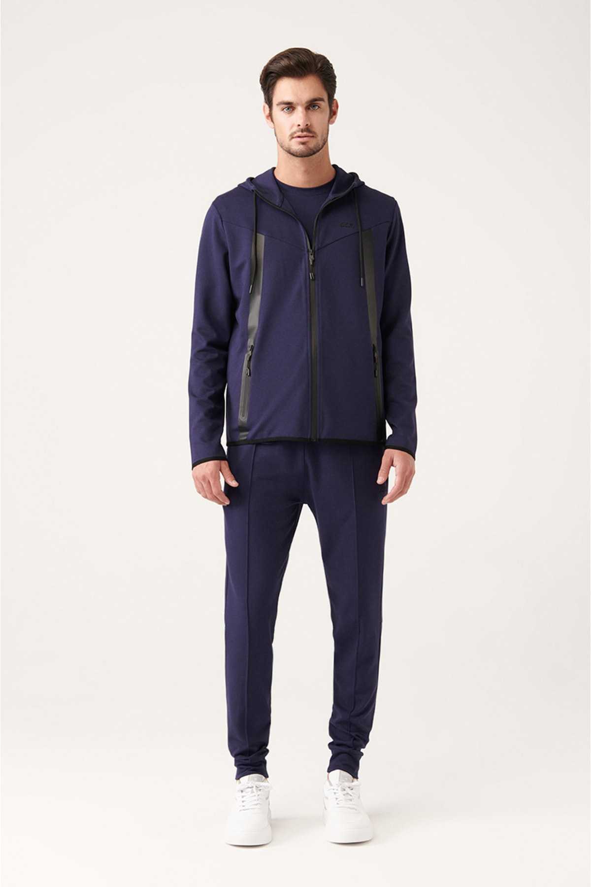 ژاکت کش باف پشمی یقه کلاهدار خاکستری