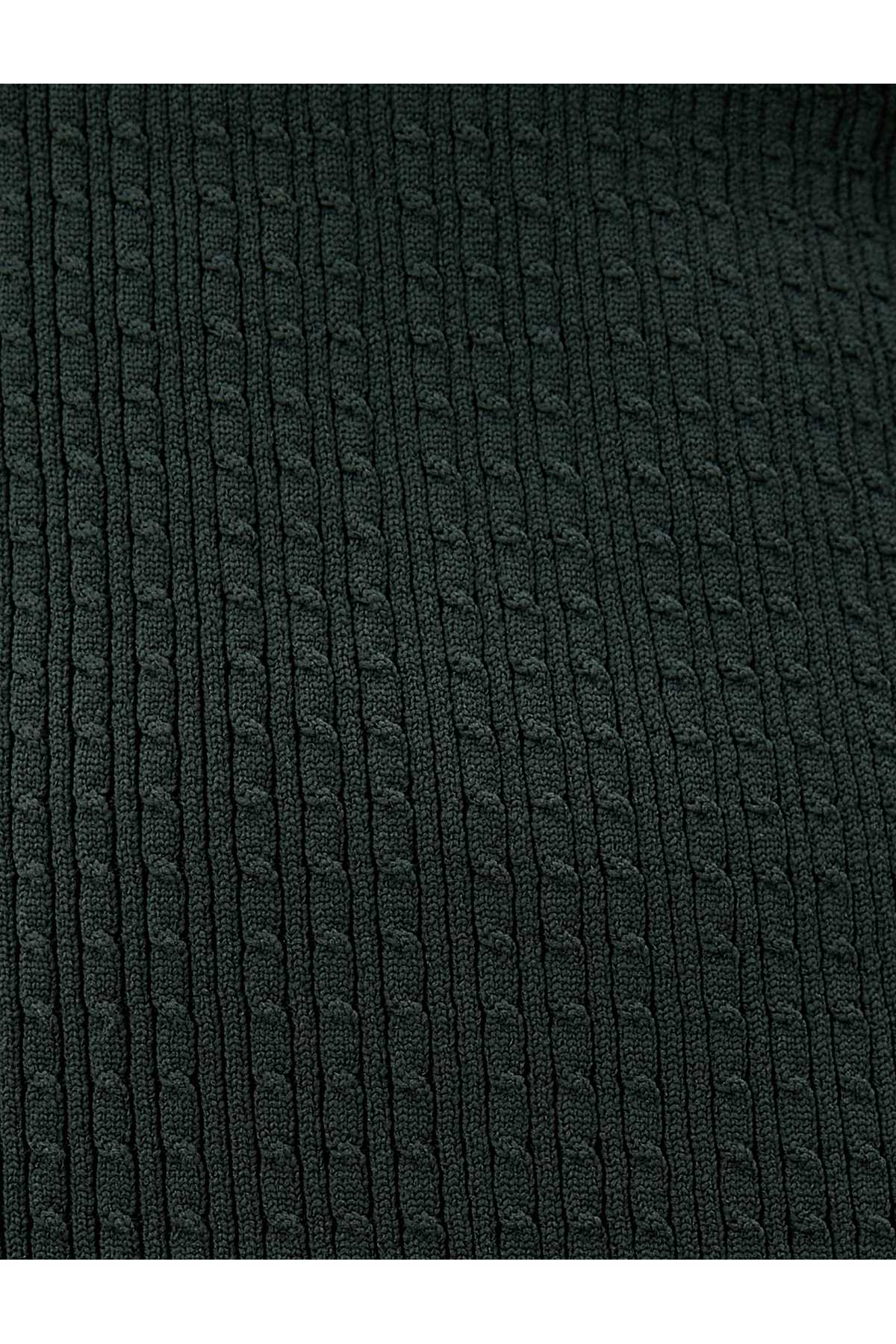 ژاکت بافتنی بافت باریک یقه خدمه