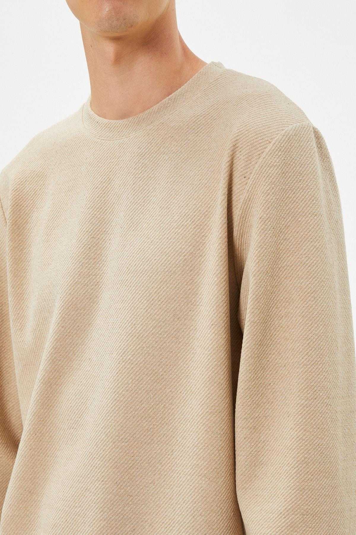 پلیور پایه آستین بلند یقه خدمه بافت